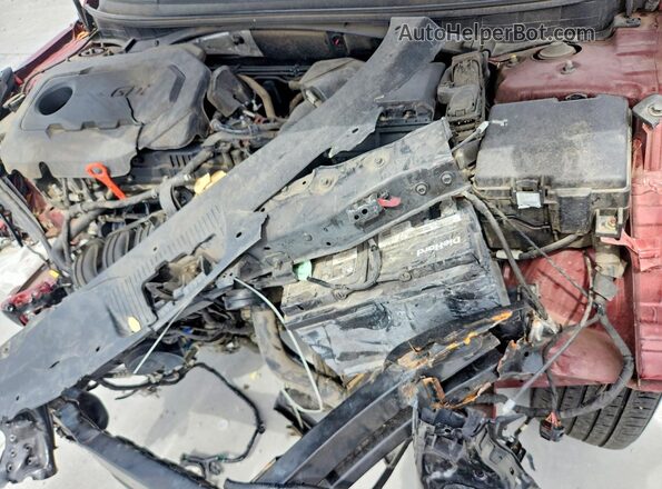 5NPE24AF3GH334322 2016 HYUNDAI SONATA Red Սալոնի հետևի տեսք