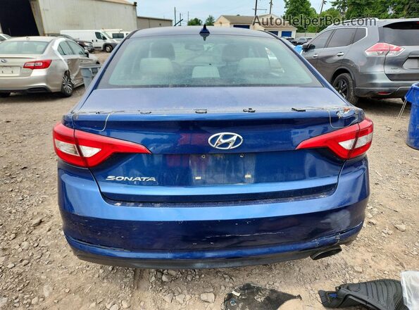 5NPE24AF3GH344641 2016 HYUNDAI SONATA Blue Հետևի տեսք