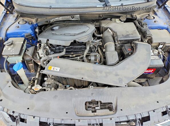 5NPE24AF3GH344641 2016 HYUNDAI SONATA Blue Սալոնի հետևի տեսք