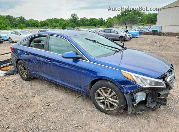 5NPE24AF3GH344641 2016 HYUNDAI SONATA Blue Առջևի աջ