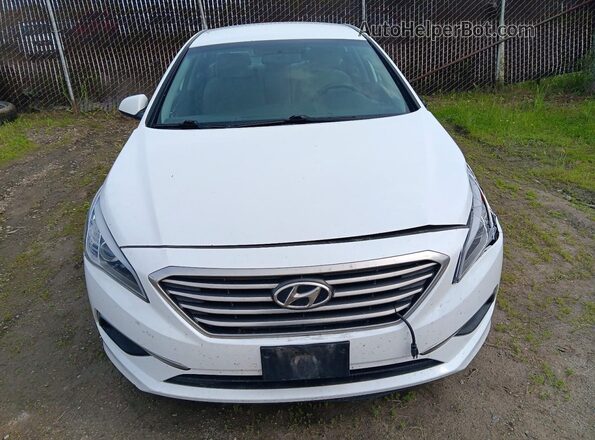 5NPE24AF3GH362170 2016 HYUNDAI SONATA Белый Вид спереди