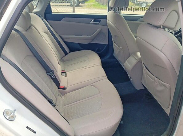 5NPE24AF3GH362170 2016 HYUNDAI SONATA Белый Вид задних сидений