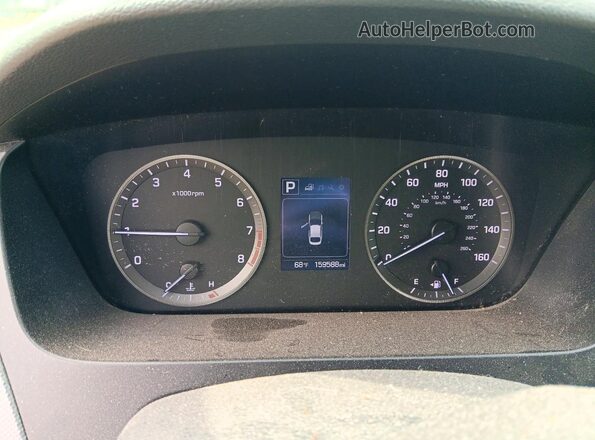 5NPE24AF3GH362170 2016 HYUNDAI SONATA Белый Вид щитка приборов