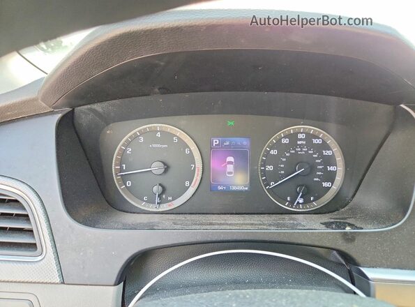 5NPE24AF3GH368552 2016 HYUNDAI SONATA White Vista del cuadro de instrumentos