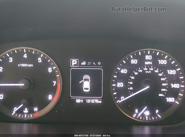 5NPE24AF3GH369393 2016 HYUNDAI SONATA Silver Հետևի նստատեղերի տեսք