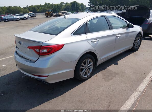 5NPE24AF3GH378319 2016 HYUNDAI SONATA Silver Задня права чверть