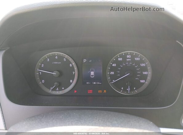 5NPE24AF3GH378319 2016 HYUNDAI SONATA Silver Вид задніх сидінь
