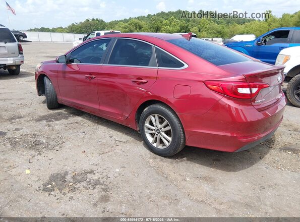 5NPE24AF3GH382032 2016 HYUNDAI SONATA Красный Задняя левая четверть