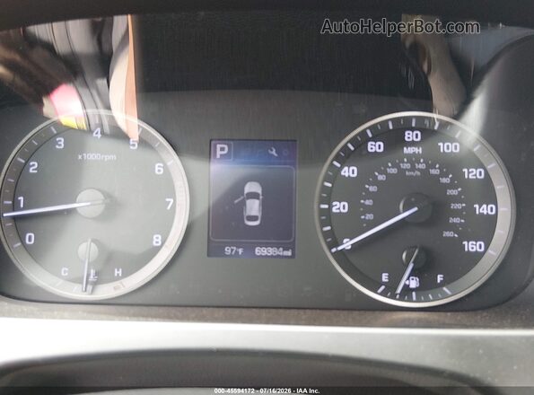 5NPE24AF3GH382032 2016 HYUNDAI SONATA Красный Вид задних сидений