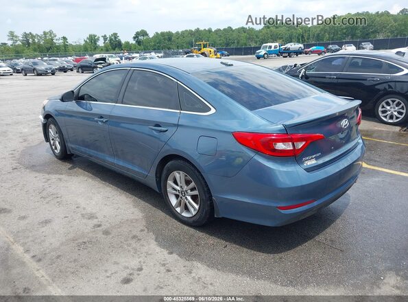 5NPE24AF3GH382452 2016 HYUNDAI SONATA Blue Trasero izquierdo
