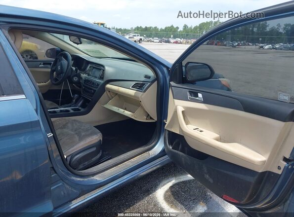 5NPE24AF3GH382452 2016 HYUNDAI SONATA Blue Vista interior delantera