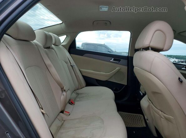5NPE24AF3GH387702 2016 HYUNDAI SONATA Brown უკანა სავარძლების ხედი