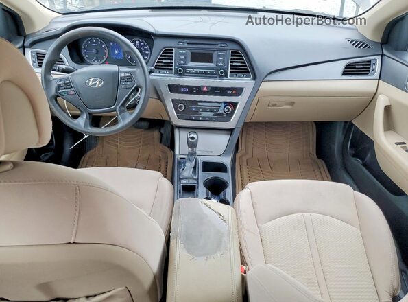 5NPE24AF3GH387702 2016 HYUNDAI SONATA Brown წინა პანელის ხედი