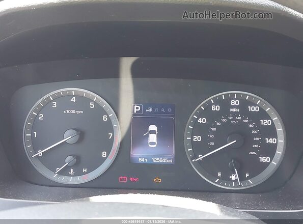 5NPE24AF3GH396951 2016 HYUNDAI SONATA White უკანა სავარძლების ხედი