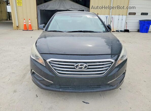 5NPE24AF3GH412940 2016 HYUNDAI SONATA Black Front view
