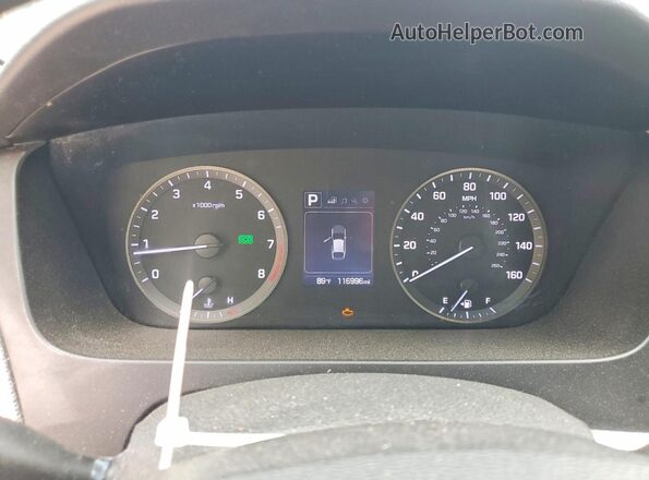 5NPE24AF3GH412940 2016 HYUNDAI SONATA Black Instrument cluster view