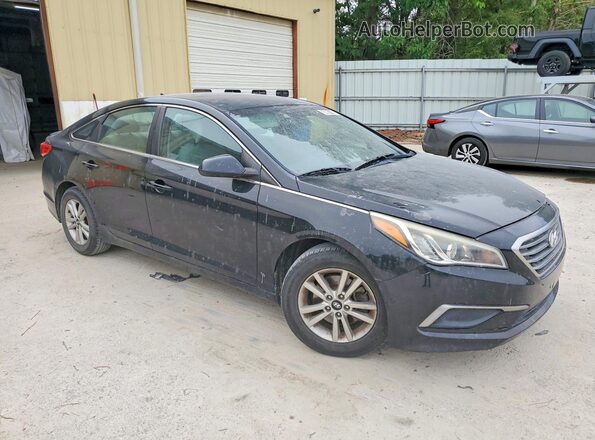 5NPE24AF3GH412940 2016 HYUNDAI SONATA Black Front right