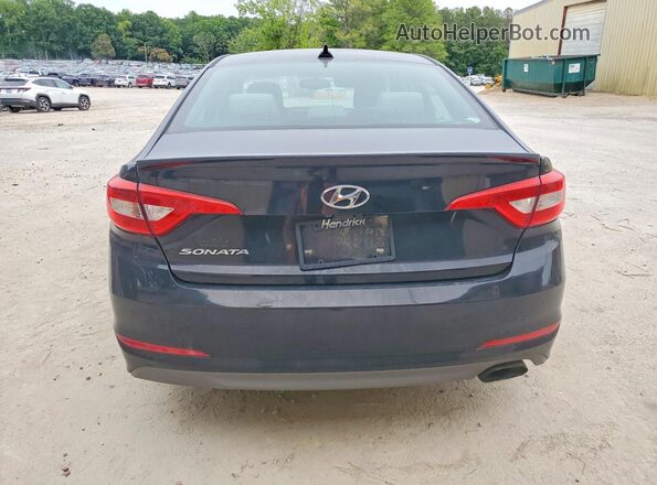 5NPE24AF3GH412940 2016 HYUNDAI SONATA Black Rear view