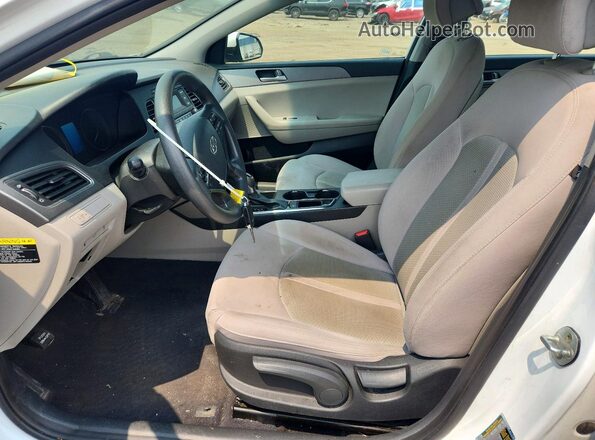 5NPE24AF3GH417619 2016 HYUNDAI SONATA White Սալոնի դիմացի տեսք