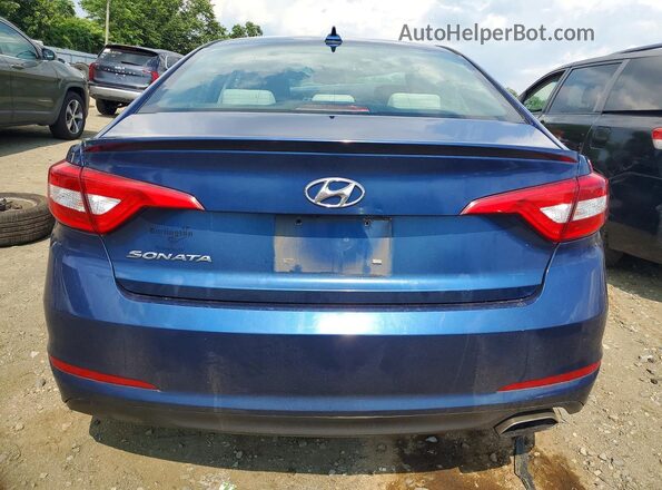 5NPE24AF3HH438617 2017 HYUNDAI SONATA Blue Widok z tyłu