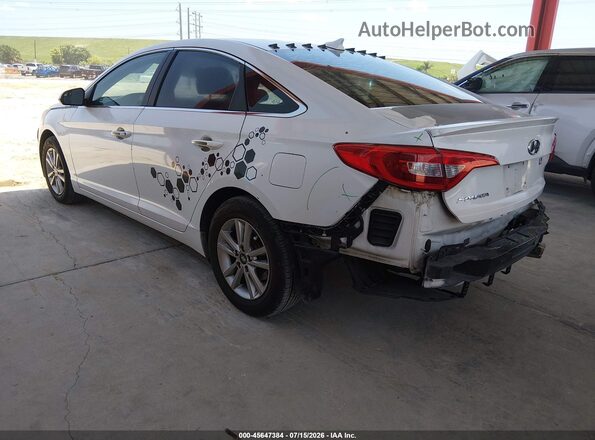 5NPE24AF3HH449245 2017 HYUNDAI SONATA White უკანა მარცხენა