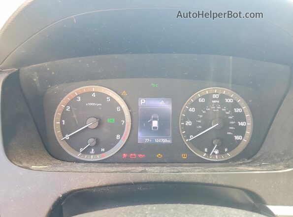 5NPE24AF3HH451402 2017 HYUNDAI SONATA Charcoal Vista del cuadro de instrumentos
