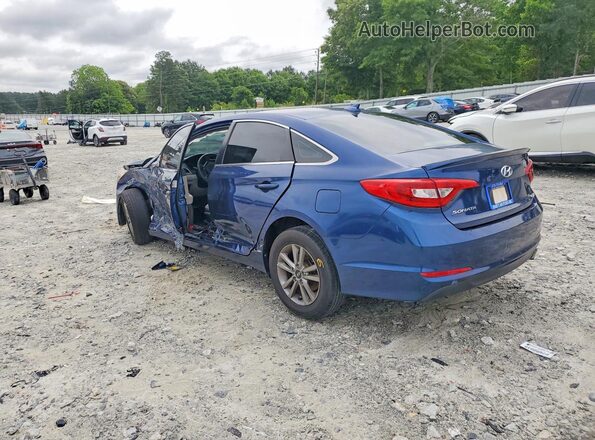 5NPE24AF3HH476834 2017 HYUNDAI SONATA Blue Rear left