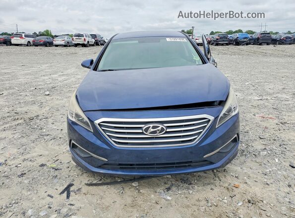 5NPE24AF3HH476834 2017 HYUNDAI SONATA Blue Front view
