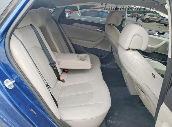 5NPE24AF3HH476834 2017 HYUNDAI SONATA Blue Rear seats view