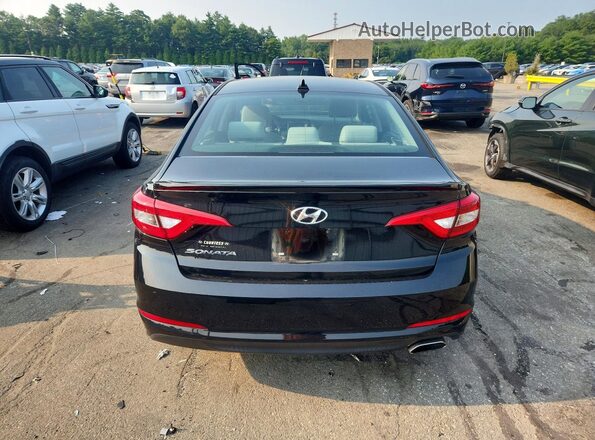 5NPE24AF3HH479748 2017 HYUNDAI SONATA Черный Вид сзади