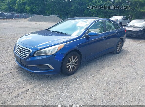 5NPE24AF3HH495724 2017 HYUNDAI SONATA Синий Передняя левая четверть