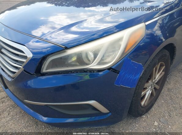 5NPE24AF3HH495724 2017 HYUNDAI SONATA Синий Вид спереди