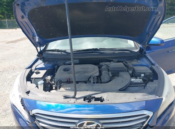 5NPE24AF3HH495724 2017 HYUNDAI SONATA Синий Вид сзади