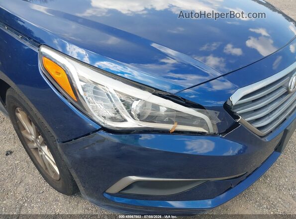 5NPE24AF3HH495724 2017 HYUNDAI SONATA Синий Вид щитка приборов