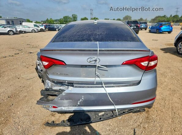 5NPE24AF3HH497019 2017 HYUNDAI SONATA Silver Rear view