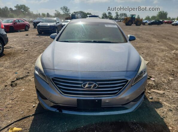 5NPE24AF3HH497019 2017 HYUNDAI SONATA Silver Front view