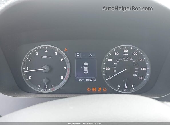5NPE24AF3HH519245 2017 HYUNDAI SONATA Silver Հետևի նստատեղերի տեսք