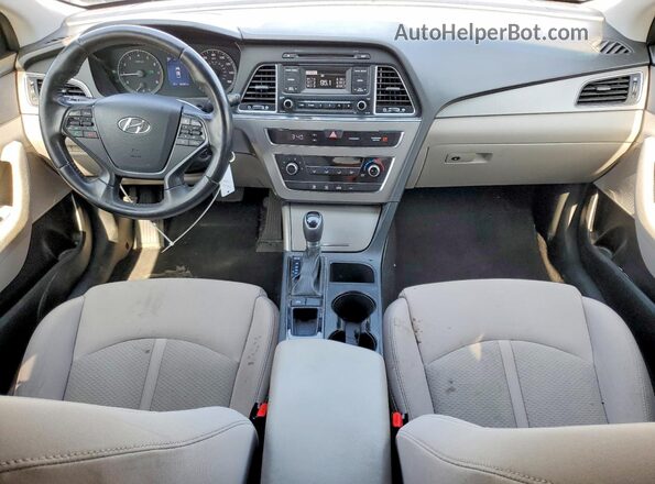 5NPE24AF3HH542525 2017 HYUNDAI SONATA Blue წინა პანელის ხედი