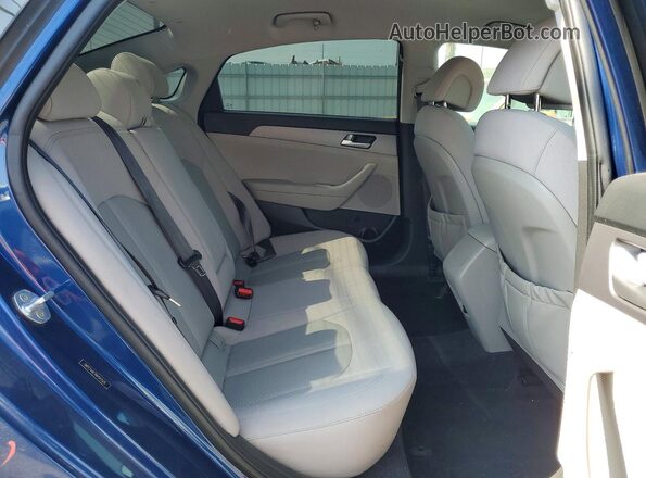 5NPE24AF3HH542525 2017 HYUNDAI SONATA Blue უკანა სავარძლების ხედი