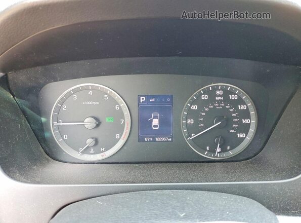 5NPE24AF3HH542525 2017 HYUNDAI SONATA Blue ხელსაწყოთა პანელის ხედი