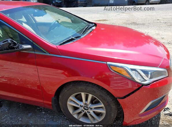 5NPE24AF3HH584094 2017 HYUNDAI SONATA Red Вид спереду