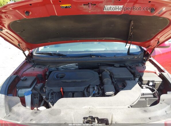 5NPE24AF3HH584094 2017 HYUNDAI SONATA Red Вид ззаду