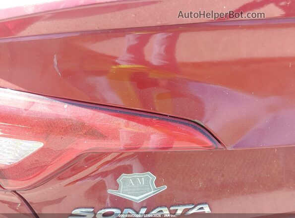 5NPE24AF3HH584743 2017 HYUNDAI SONATA Red Вид щитка приладів