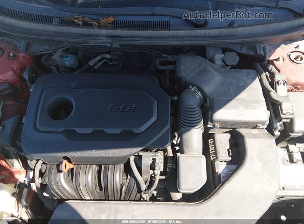 5NPE24AF3HH584743 2017 HYUNDAI SONATA Red Вид ззаду