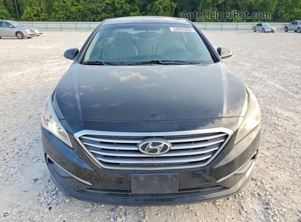 5NPE24AF3HH587139 2017 HYUNDAI SONATA Black წინა ხედი