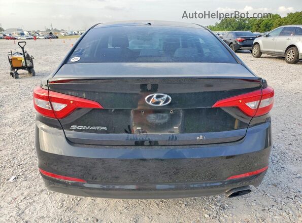 5NPE24AF3HH587139 2017 HYUNDAI SONATA Black უკანა ხედი
