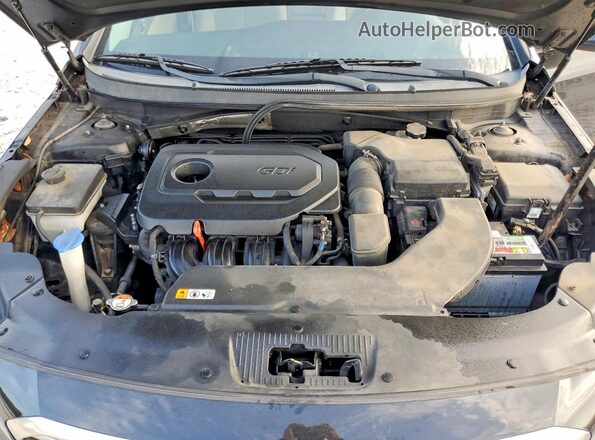 5NPE24AF3HH587139 2017 HYUNDAI SONATA Black უკანა სალონის ხედი