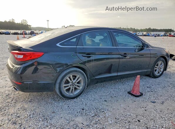 5NPE24AF3HH587139 2017 HYUNDAI SONATA Black უკანა მარჯვენა