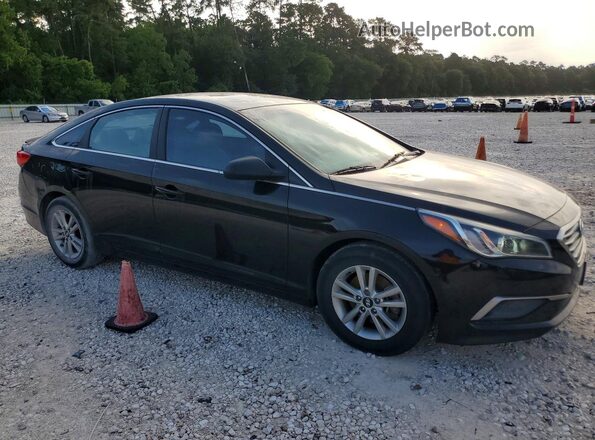 5NPE24AF3HH587139 2017 HYUNDAI SONATA Black წინა მარჯვენა