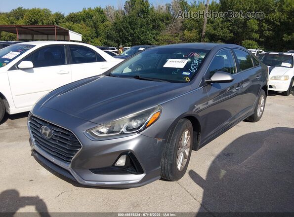 5NPE24AF3JH650391 2018 HYUNDAI SONATA Серый Передняя левая четверть
